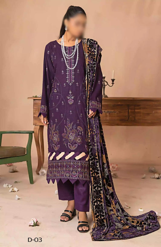 Queen Winter Palachi Shawl Luxurious Collection - Design 03