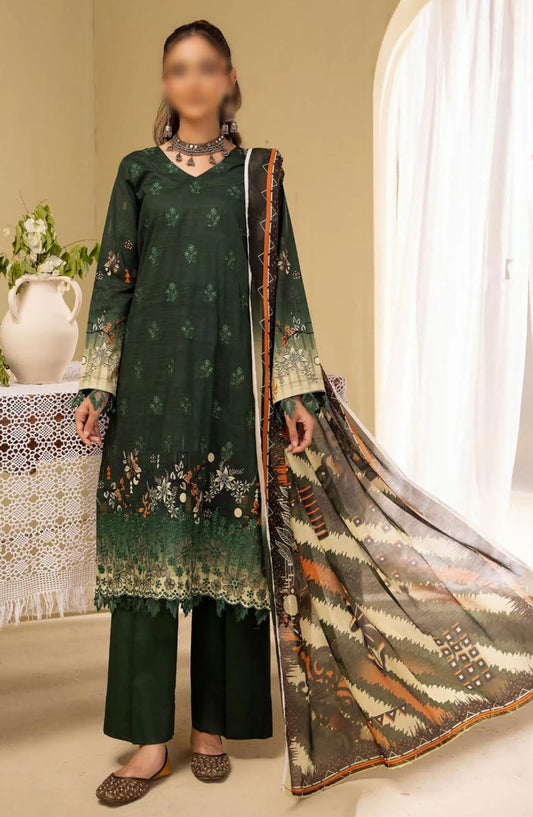 Zara Meer Printed Slub Lawn Collection 2024 - Design 03