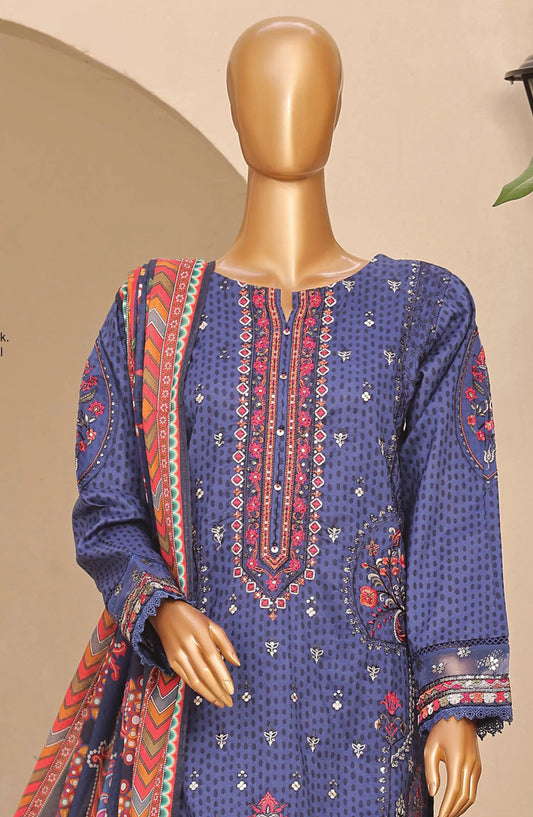 SADABAHAR Premium Embroidered Printed Lawn Collection - Design 03