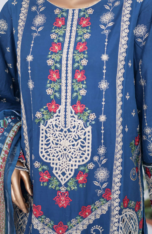 Bin Saeed Luxury Embroidered With Chiffon Dupatta - Design 03