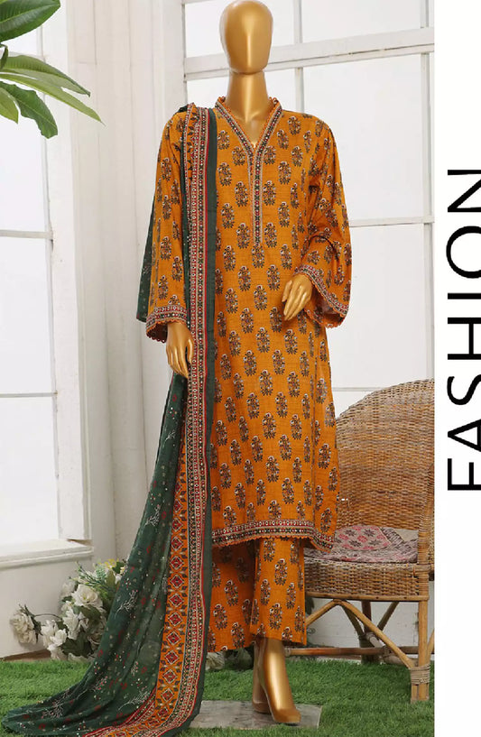 Bin Saeed Exclusive Printed Stitched Cotton Collection - Design 03