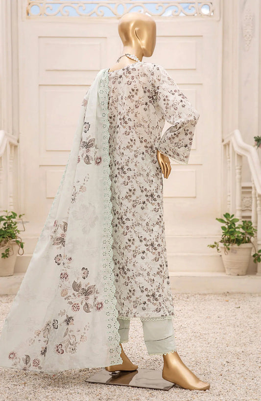 Tarzz Printed Lawn Collection With Emb Voile Dupatta Vol.1 - Design 03