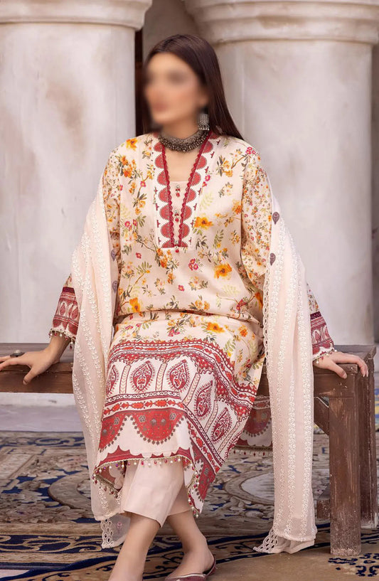 Mahees Digital Printed Lawn Collection 2024 - Design 03