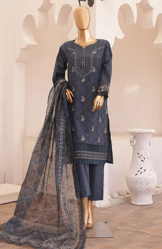 Qalamkar Lawn Pret Collection 2024 - Design 03