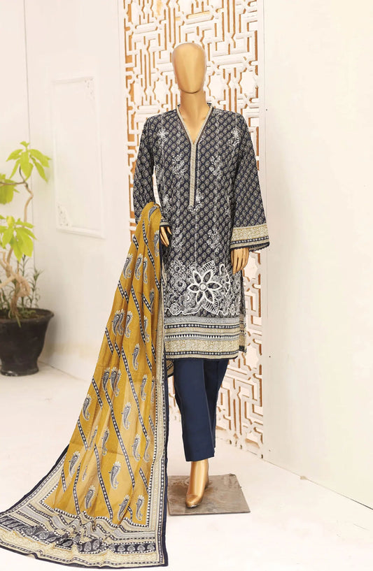 Bin Saeed  Exclusive Embroidered 3 PC Collection 2024 - Design 03