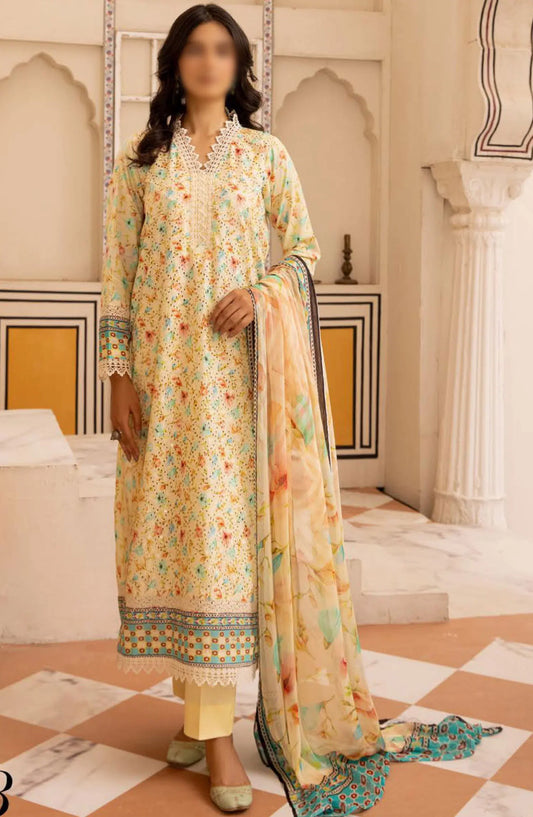 Mahees Printed Chikankari Lawn Collection By Riaz Arts - Design-03
