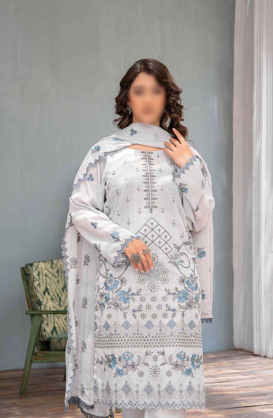 Aghaaz Luxury Karandi Embroidered Collection By Riaz Arts - Design 03