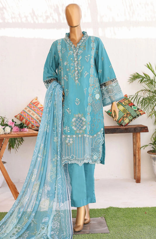 Bin Saeed Luxury Embroidered With Chiffon Dupatta Vol-2 - Design 03