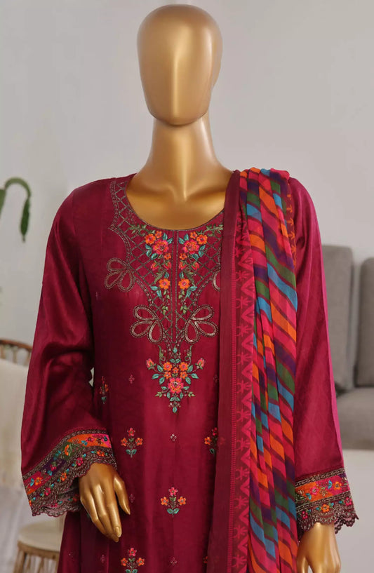 Bin Saeed Embroidered Frocks Jacquard Festive Collection Vol 01 - DESIGN-03