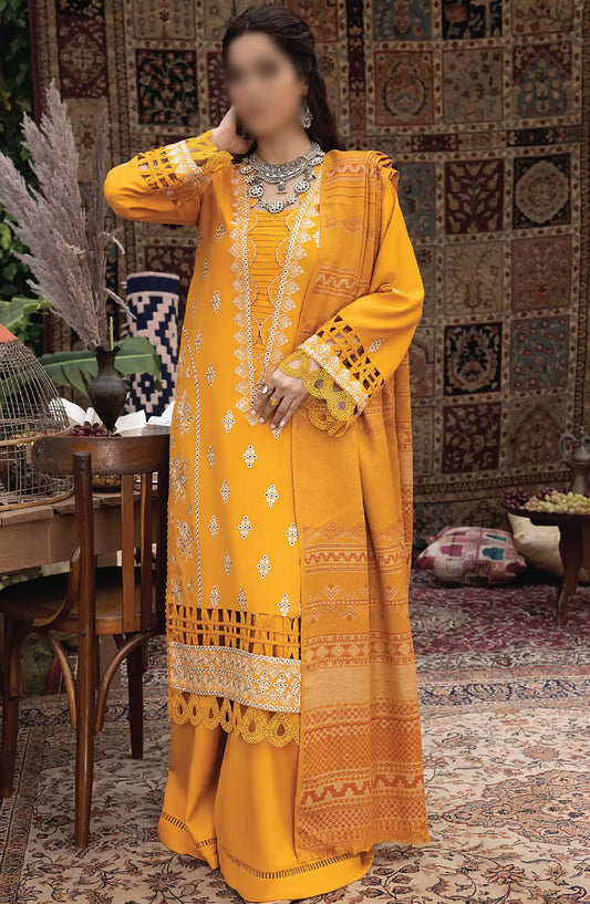 Denara Woolen Shawl and Embroidered Edition By Humdum - Design 03