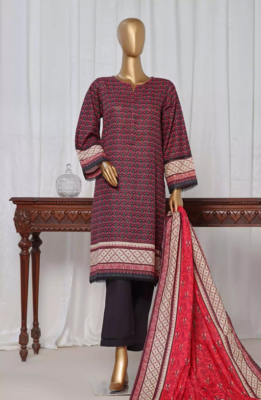 Sadabahar Khaddar Stitched Printed Collection 2024 - Design 03