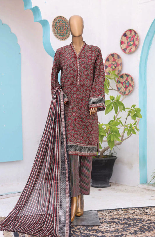 Bin Saeed Printed Lawn Collection 2024 Vol 13 - Design 03