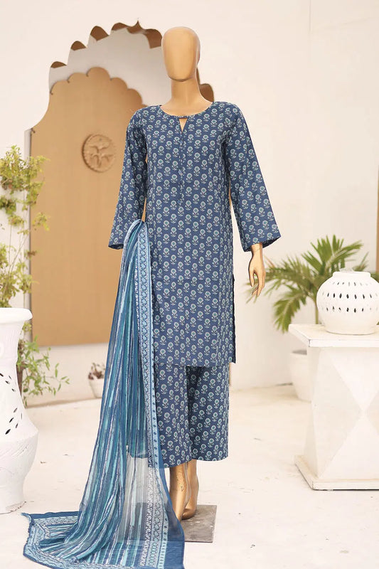 Bin Saeed Printed Lawn with Chiffon Dupatta Collection Vol 03 - Design 03