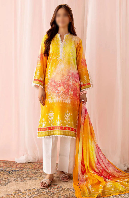 Zarkis Printed Lawn Collection By Riaz Arts - DESIGN-03