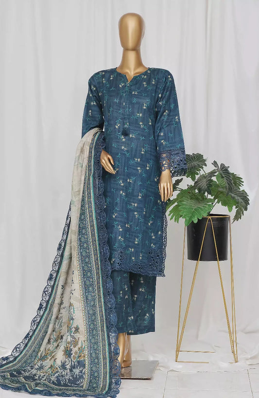 SADABAHAR Khaddar Embroidered Collection With EMB Dupatta Vol 3 - Design 03