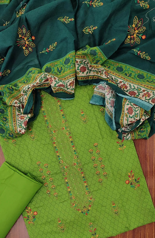 Bin Saeed Unstitched Embroidered Lawn 3 PC Collection 2024 - Design 03