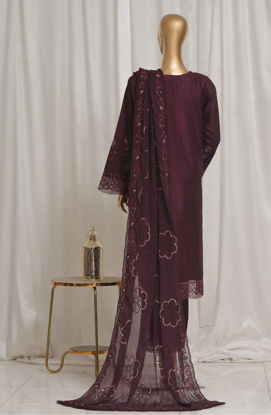 Sadabahar Luxury Embroidered Rod Silk Collection - Design 04