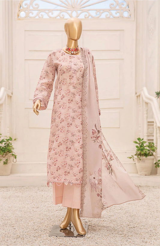 Tarzz Printed Lawn Collection With Emb Voile Dupatta Vol.1 - Design 04