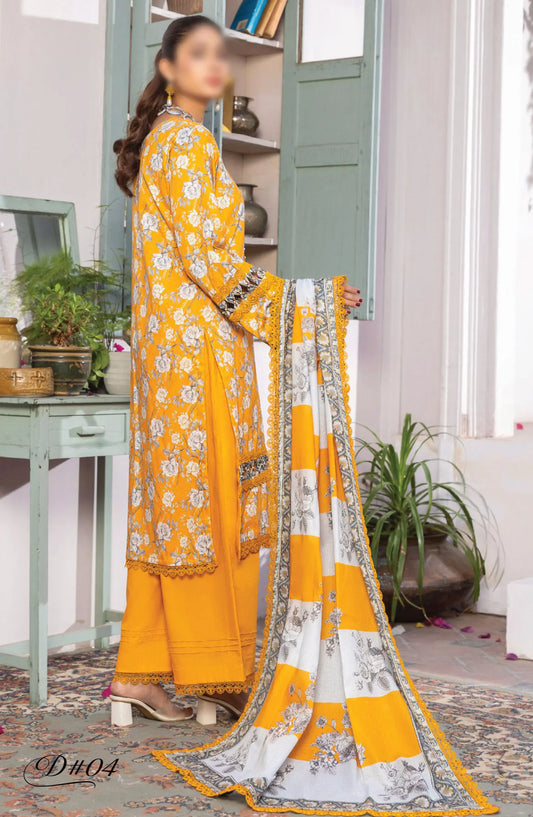 Rang E Noor Digital Printed Dobby Lawn Collection - Design-04