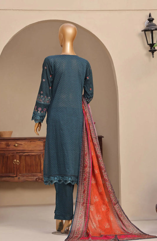 SADABAHAR Premium Embroidered Printed Lawn Collection - Design 04