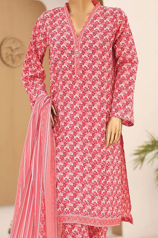 Bin Saeed Printed Lawn with Chiffon Dupatta Collection Vol 03 - Design 04