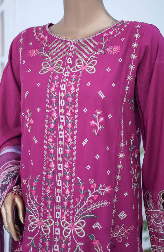 Bin Saeed Luxury Embroidered With Chiffon Dupatta - Design 04