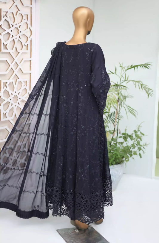 Bin Saeed Shazlin Exclusive Luxury Chiffon Frock Collection - Design 04