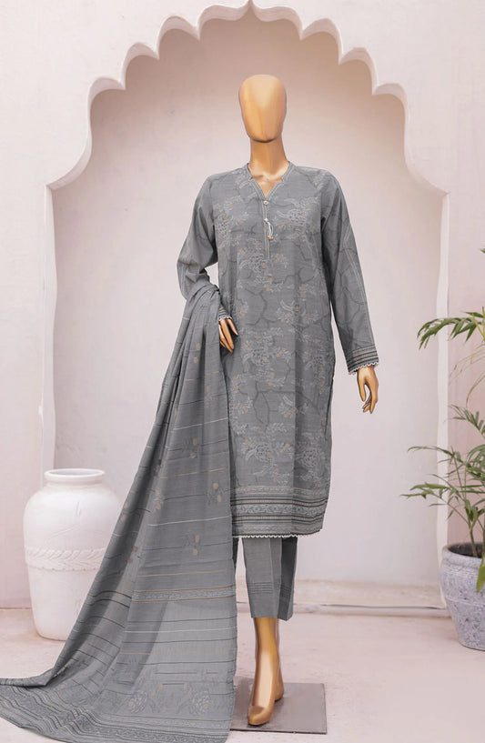 HZ Valencia Jacquard Unstitched Collection 2024 - Design 04