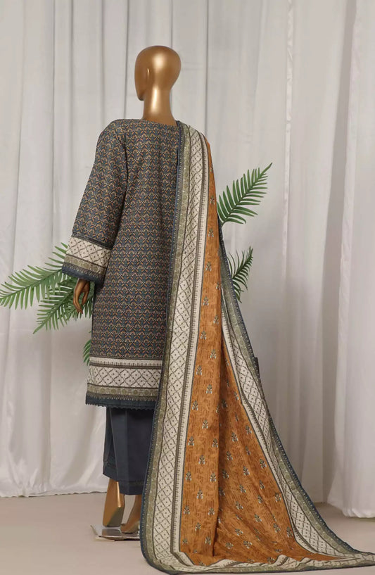 Sadabahar Khaddar Stitched Printed Collection 2024 - Design 04