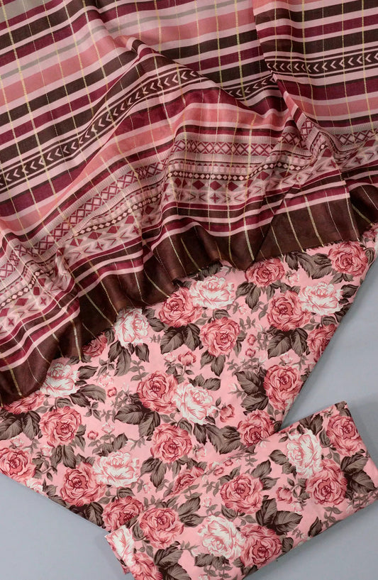 Bin Saeed Unstitch Printed Cotton Collection VOL 02 - Design 04