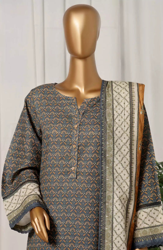 Sadabahar Khaddar Stitched Printed Collection 2024 - Design 04