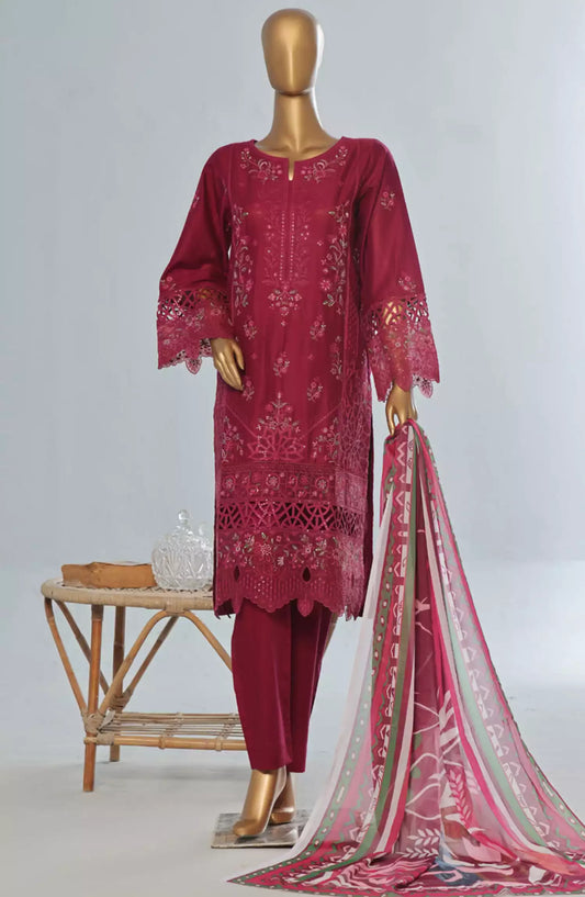 Bin Saeed Luxury RTW Cotton Embroidered Collection 2024 Vol 04 - Design 04