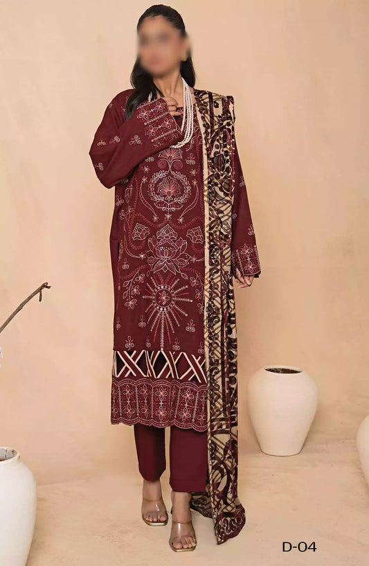 Queen Winter Palachi Shawl Luxurious Collection - Design 04