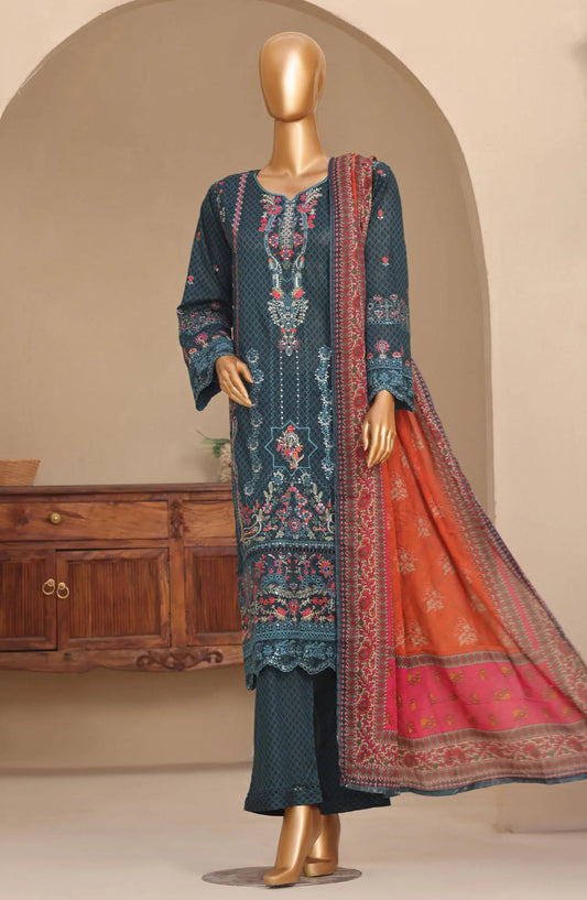SADABAHAR Premium Embroidered Printed Lawn Collection - Design 04