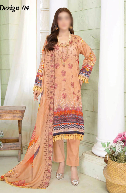 Reet Riwaj Digital Print and Embroidered Collection By Riaz Arts - Design-04