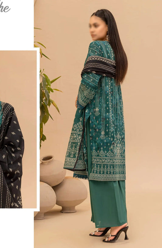 Jasmine Lawn Dora Digital Print and Embroidered Collection Vol 16 - Design 04