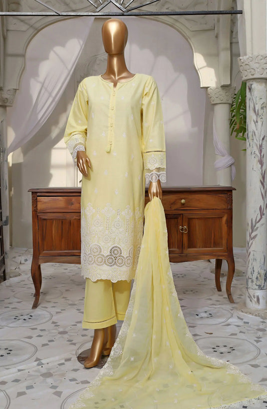 SADABAHAR Chikankari with Chiffon Embroidered Dupatta Collection - Design 04