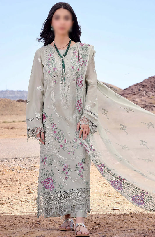 Afsoon Embroidered Lawn Collection 2024 By Humdum - Design 04