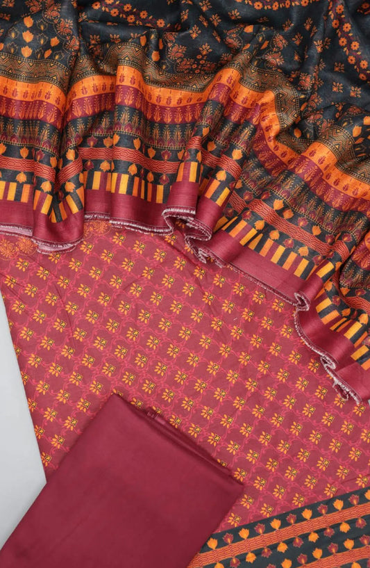 Bin Saeed Unstitched Printed Lawn Collection 2024 Vol 03 - Design 05