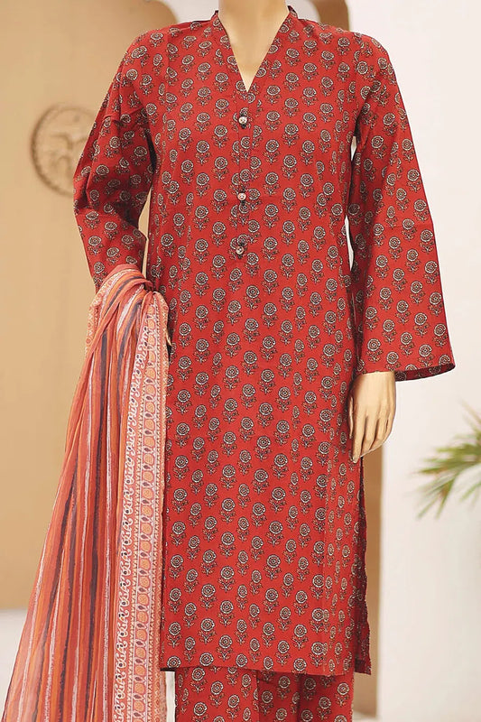 Bin Saeed Printed Lawn with Chiffon Dupatta Collection Vol 03 - Design 05