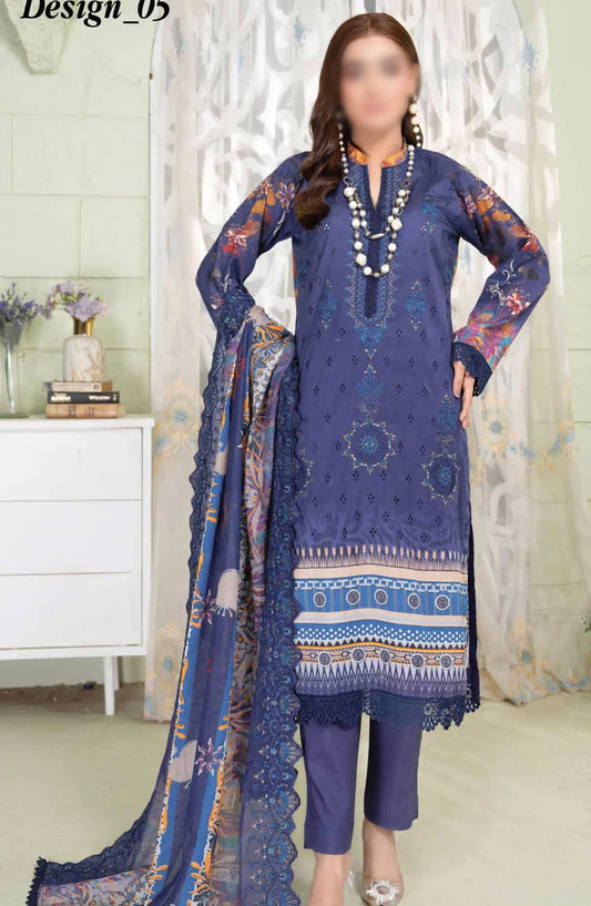 Reet Riwaj Digital Print and Embroidered Collection By Riaz Arts - Design-05