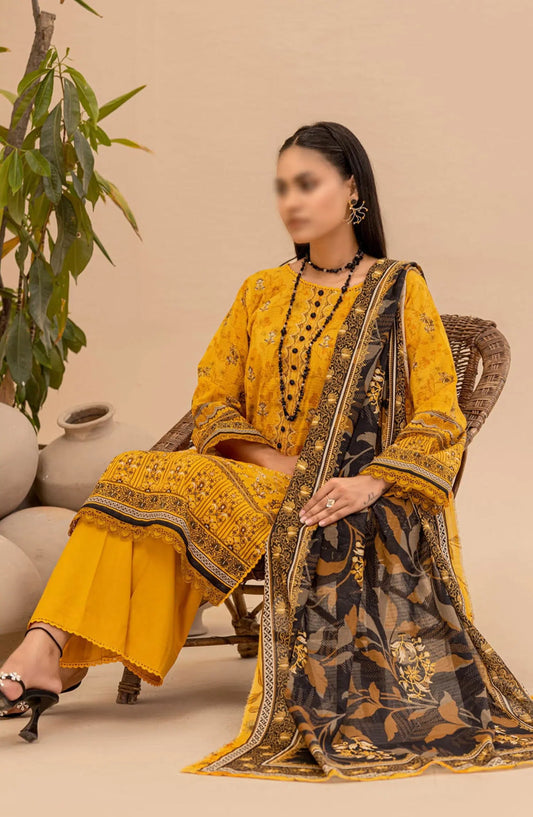 Jasmine Lawn Dora Digital Print and Embroidered Collection Vol 16 - Design 05