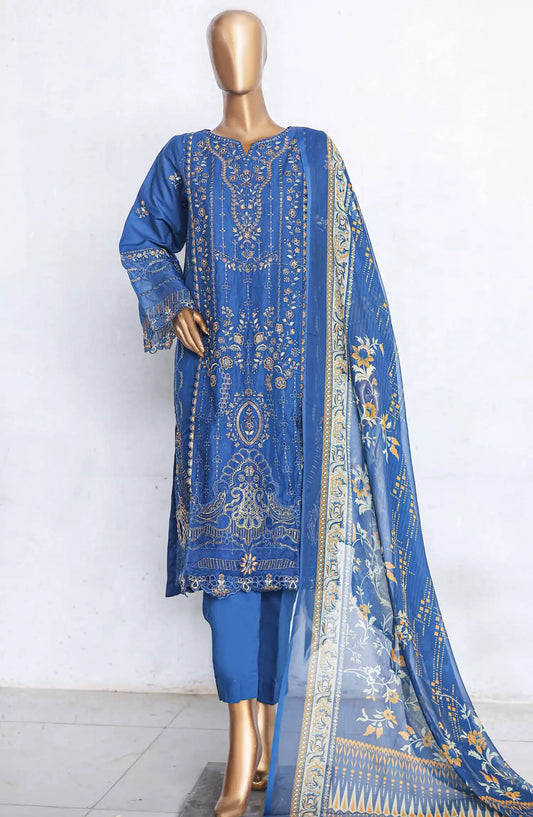 Bin Saeed Luxury Embroidered With Chiffon Dupatta Vol 03 - Design 05