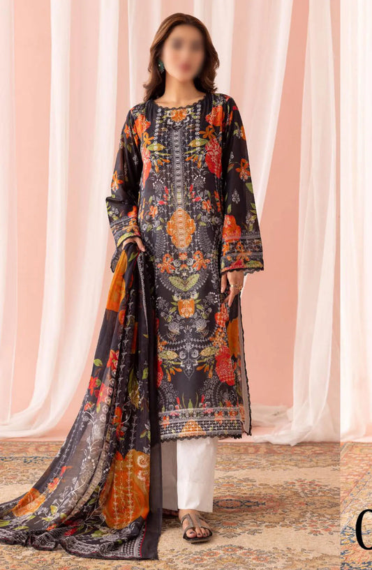 Zarkis Printed Lawn Collection By Riaz Arts - DESIGN-05