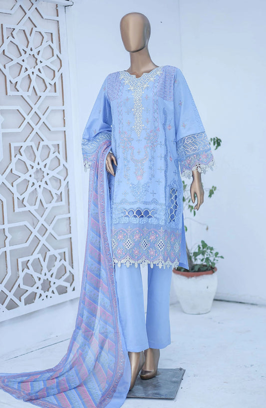 Bin Saeed Luxury Embroidered With Chiffon Dupatta - Design 05