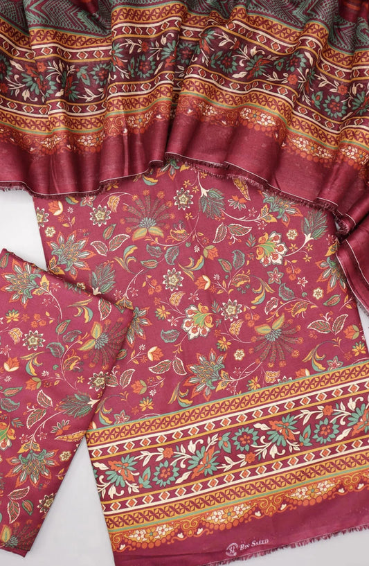 Bin Saeed Unstitched Printed Lawn Collection 2024 - BS - Design 06