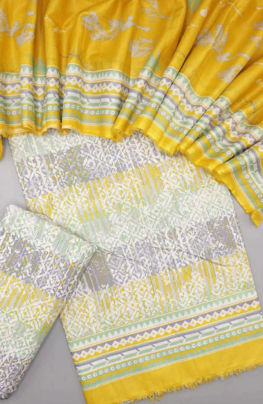 Bin Saeed Unstitched Printed Lawn Collection 2024 Vol 05 - Design 06