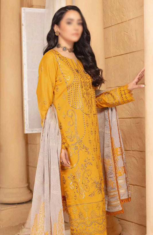 Jugnoo Premium Embroidered Lawn Collection 2024 - Design 06
