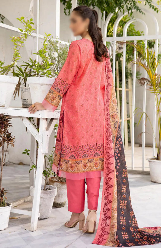 Sarah Digital Premium Embroidered Slub Lawn Collection 2024 - Design 06