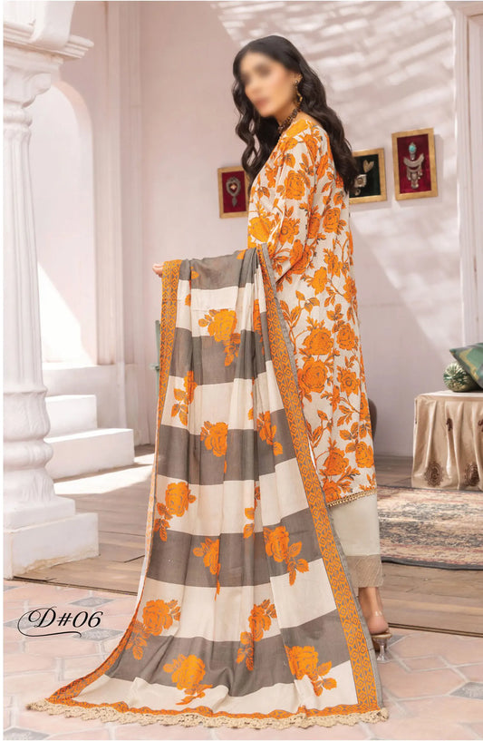 Rang E Noor Digital Printed Dobby Lawn Collection - Design-06